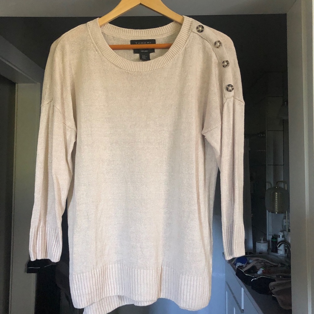 Tahari Linen Sweater